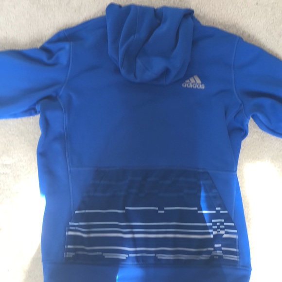 Blue Athletic Adidas Hoodie - Picture 2 of 2